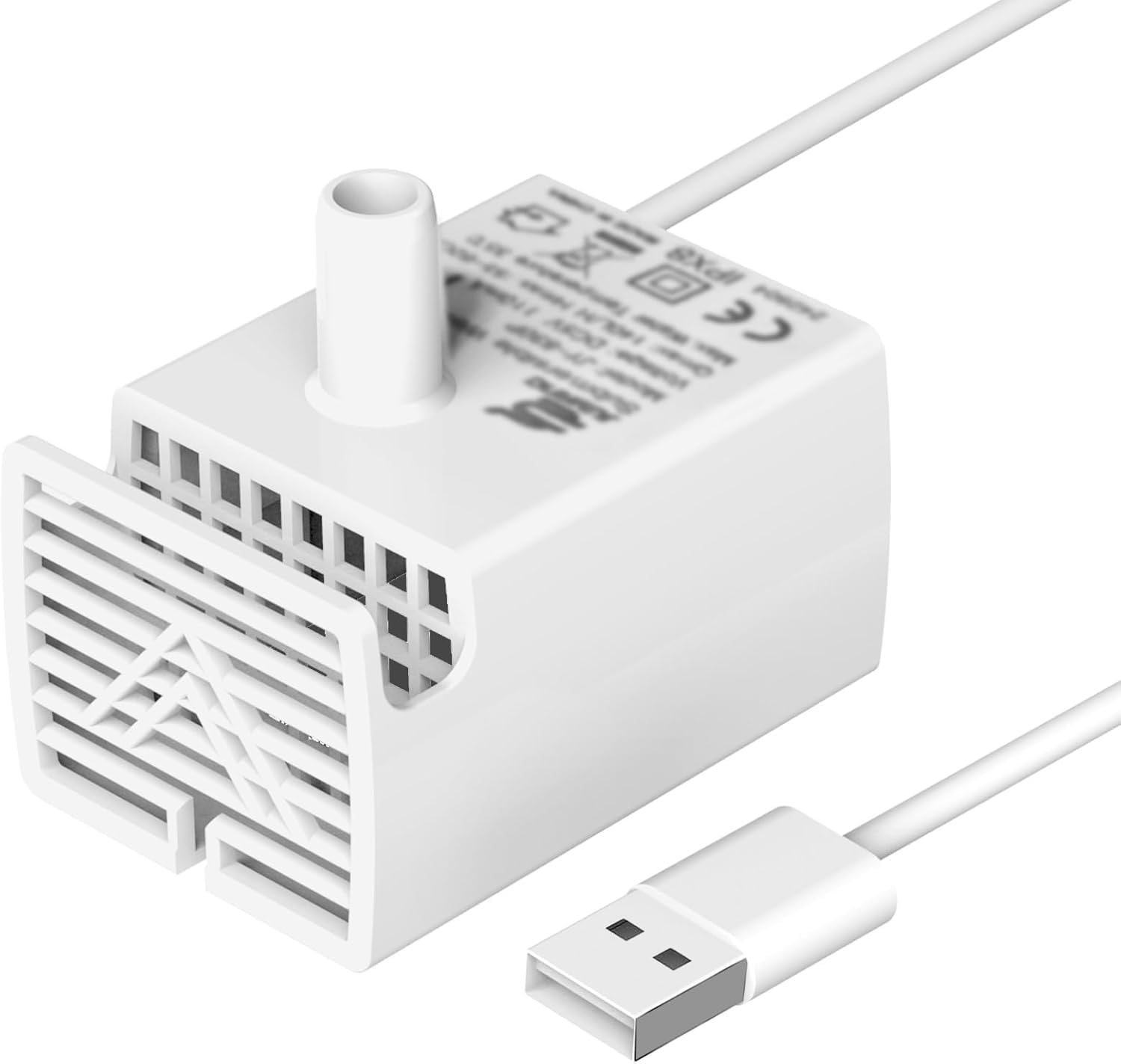 Cat Water Fountain Stainless Steel Automatic for Pet Drinking Water Replacement Pump for Cat Water Fountain 135oz/4L & 74oz/2.2L, Quiet Pump