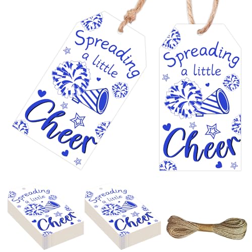 Etiquetas de porristas Serencatcher con cuerda azul, 50 piezas de regalo para fiestas de gimnasia