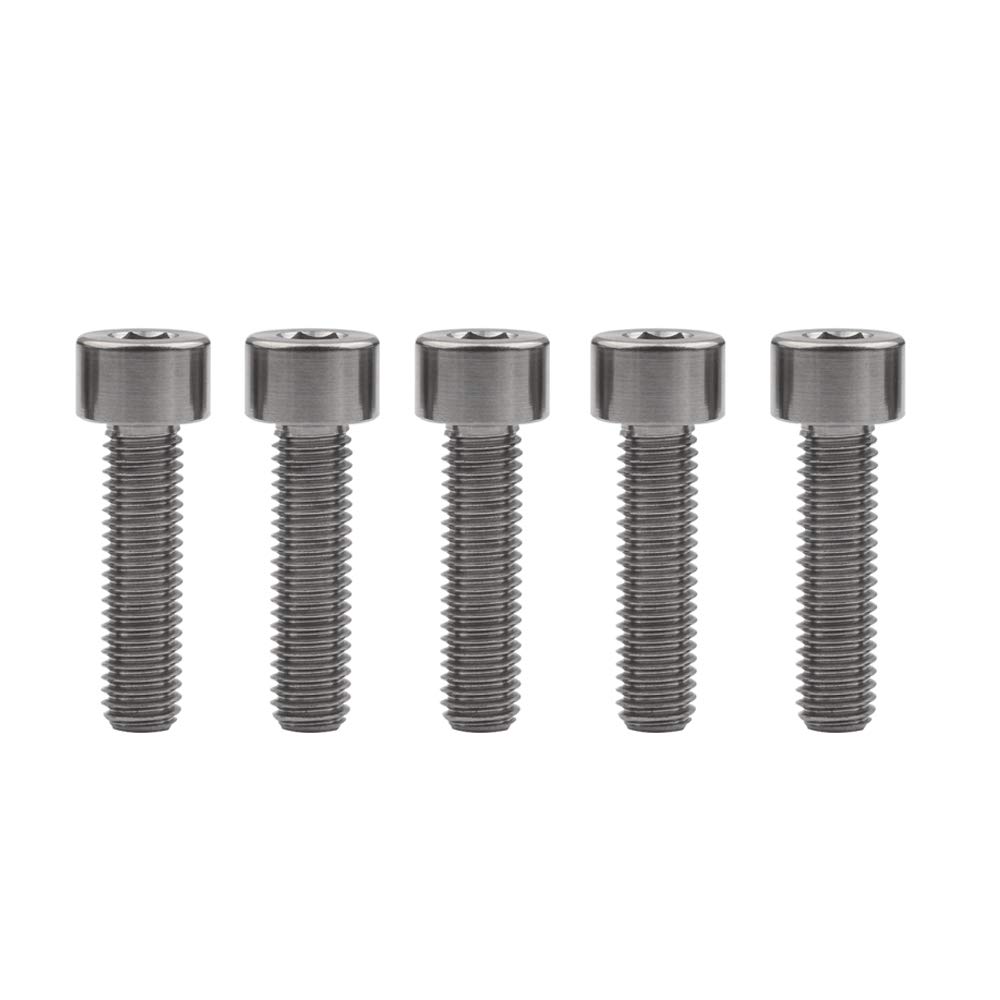DWAMMEBRS Bolt DIN912 M8x15 20 25 30 35 40 45 50 60 70mm Cap Head Hex Socket Screw Pitch 1.25mm Pack of 5(Titanium,M8x30mm)