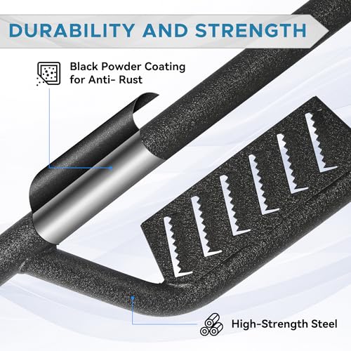 Estribos para Toyota Tacoma 2024-2025 acabado negro texturizado miniatura 4