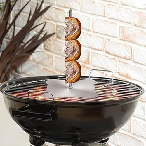 Parrilla para tacos pastor de acero inoxidable con pincho vertical para asados jugosos 6