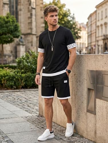 Image of Lymio Cord Set for Men | Casual Co-ord Set for Man | Trendy Matching Outfit | Stylish T-Shirt and Short for Men (SSM-CS-1-3)