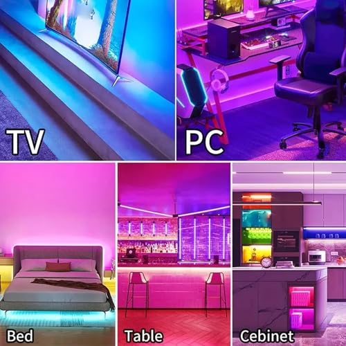 Image of ZSLAIFU 5V RGB USB LED Light Strip, 3.28FT COB LED Strip Lights, RGB 5V LED Lights, Small LED Strip Light, TV Lights for TV Under Cabinet Kitchen Living Room Shelving or Displays (RGB, 3.28ft)