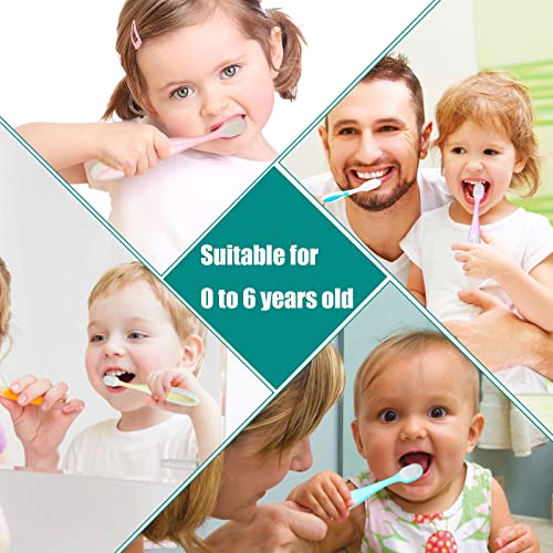 baby zahnbürste weich nano zahnbürste ,zahnbürste kinder für 1-12 jahre, zahnbürste weich mit zungenreiniger 4 Packung (Rosa (4 Stück), 1-12 Jahre alt) – Bild 7