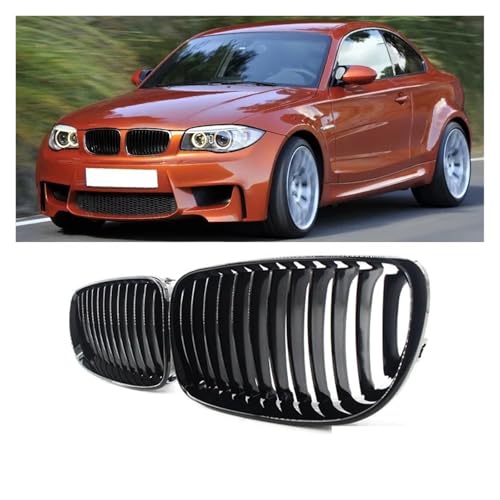 Grille calandre noire brillante pour BMW Série 1 E81 E87 E82 E88
