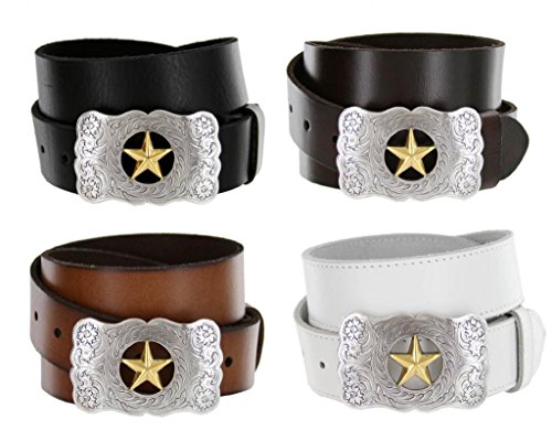 Texas Ranger Star Western Full Grain Leather Casual Jean Belt2