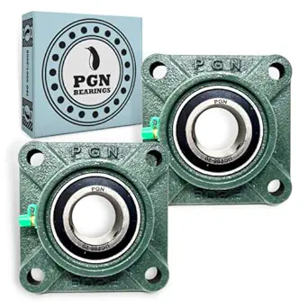 PGN - UCF206-20 Pillow Block Square Flange Mounted Bearing 1-1/4