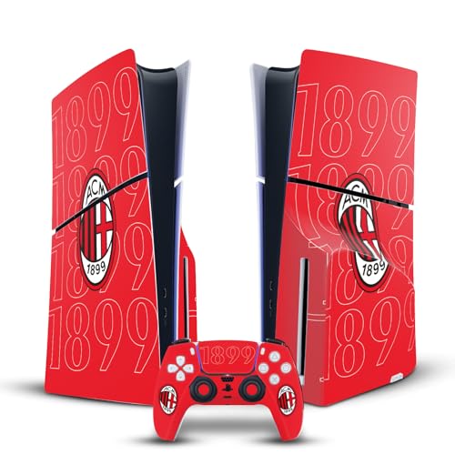 Autocollant AC Milan PS5 Slim Disc protège console rayures poussière