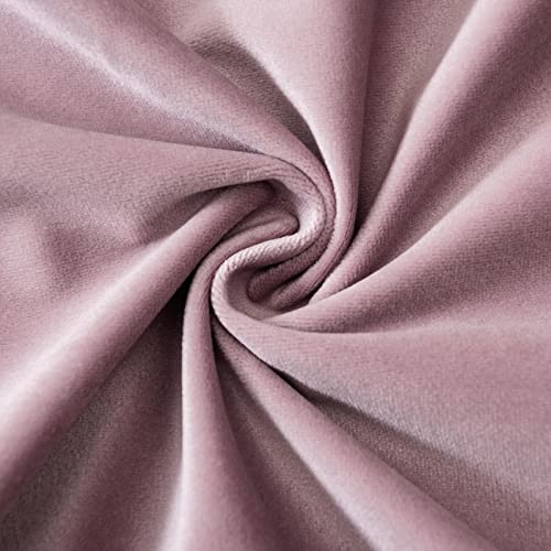 Image of JUSPURBET Velvet Decorative Pillow Covers 14x14 Set of 2,Pink Purple | Throw Cushion Covers with Hidden Zipper for Couch Sofa Bed Bedroom Living Room Home Decor