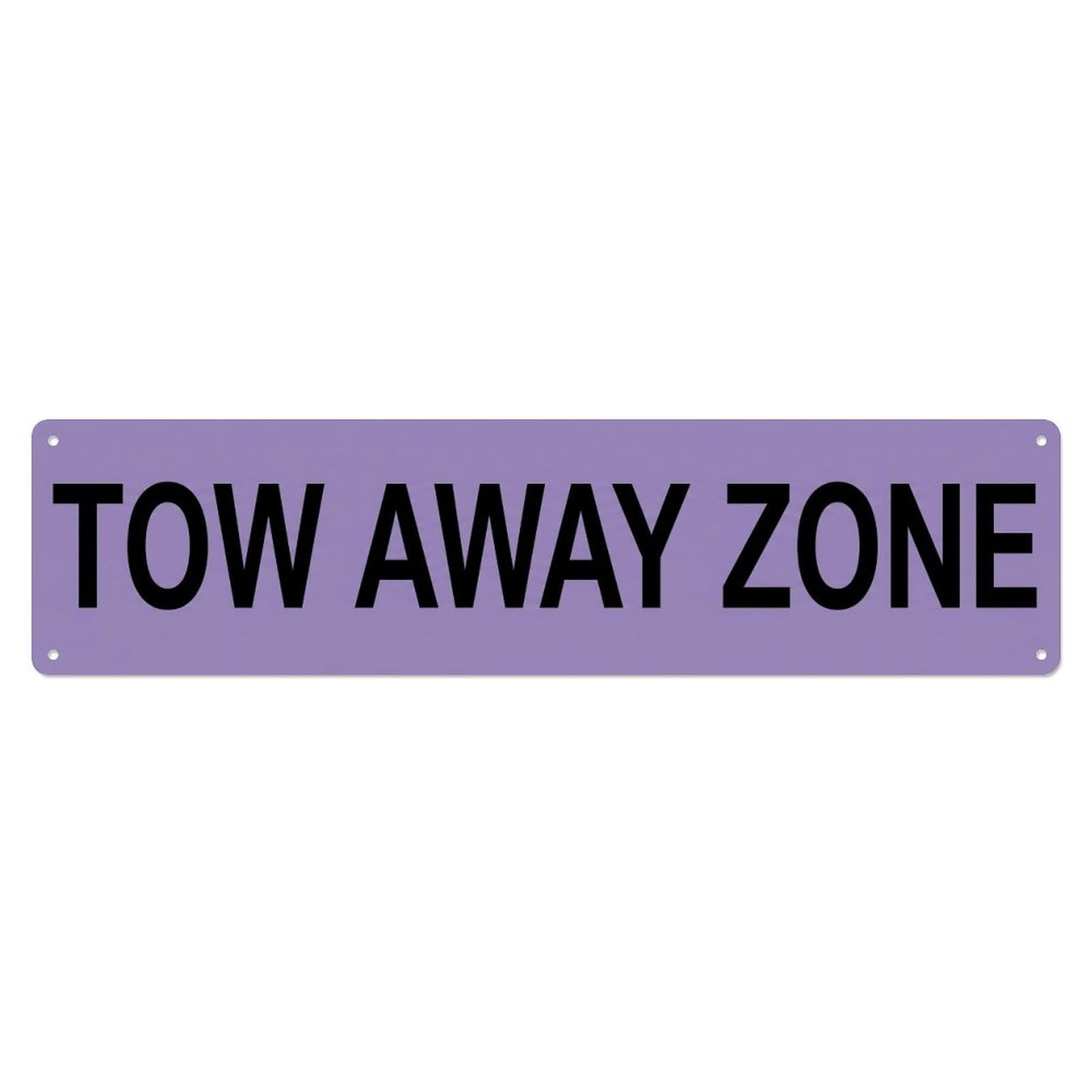 Tow Away Zone Violation Metal Tin Sign