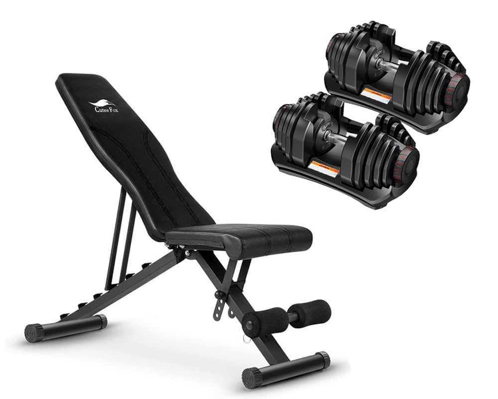 40キロダンベルとアジャスターベンチ Amazon | 商品 トレーニングベンチ+可変式 ダンベル 40kg