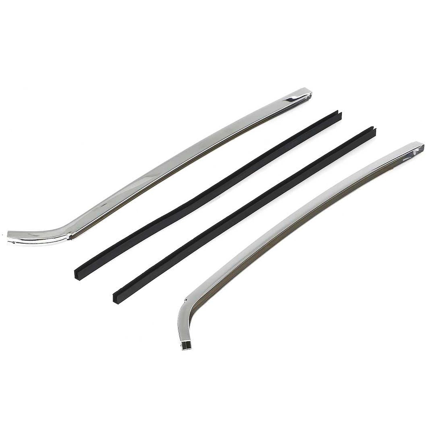 Amazon.com: 67-69 Camaro Firebird Quarter Window Chrome Vertical