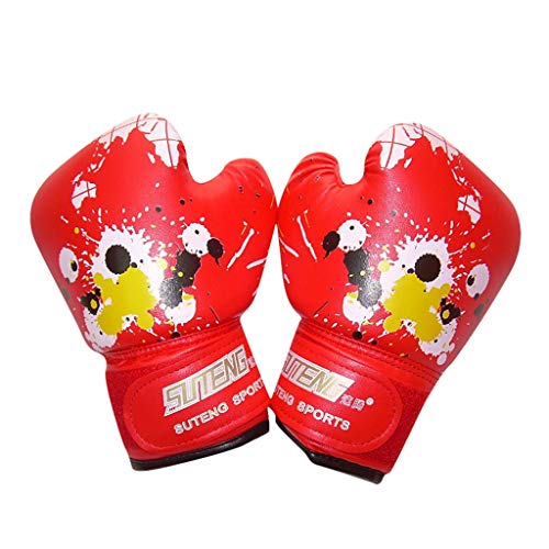 SSDXY Kids Boxing Gloves,Junior Boxing Gloves for Training & Muay Thai Mitts Children MMA PU Leather Sparring Boxing Gloves for Youth Boys & Girls Boxing Gloves
