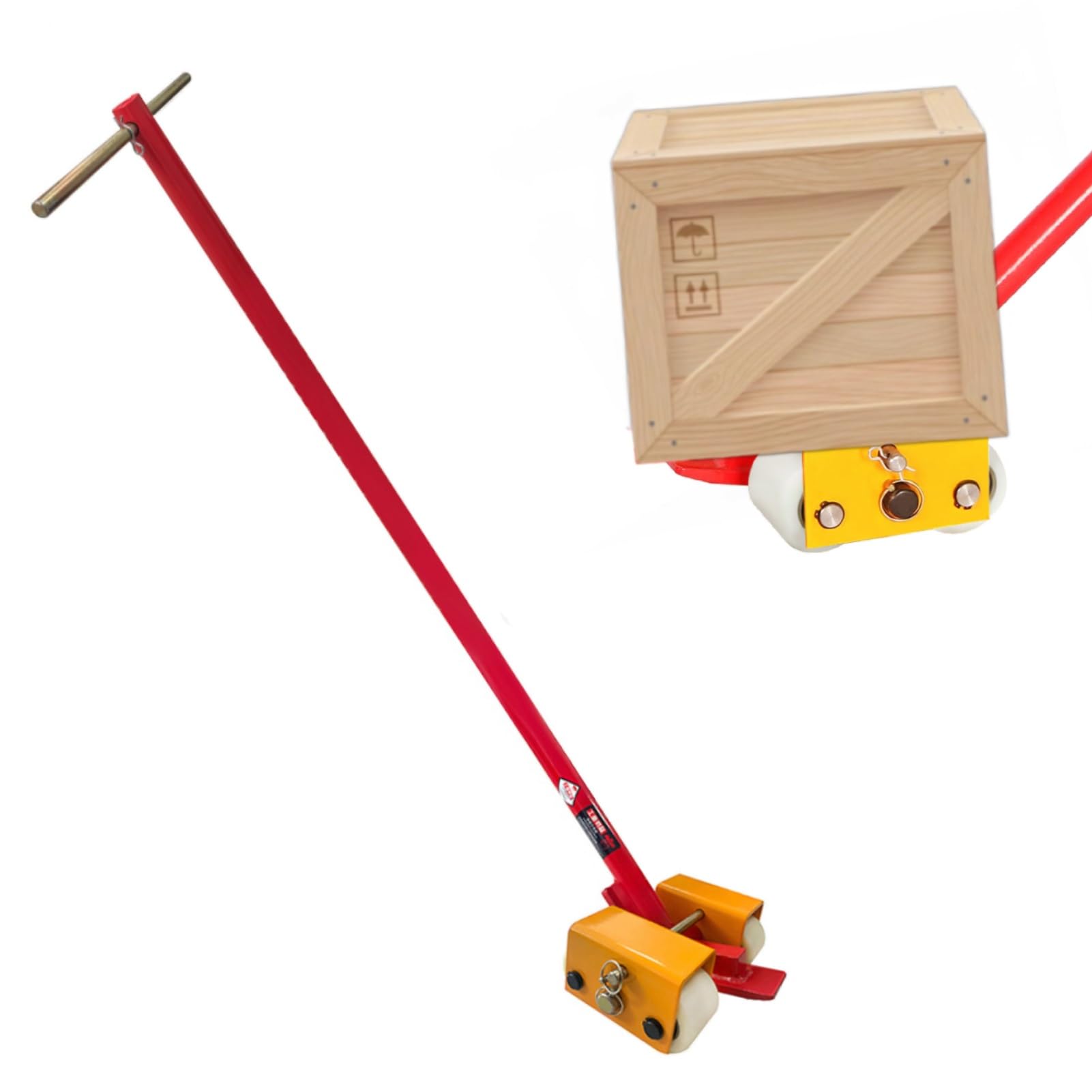 Barra A Leva VEVOR 3T 6600 LBS | Con Ruote E Manico 1.5m | Per Sollevamento Carichi Pesanti