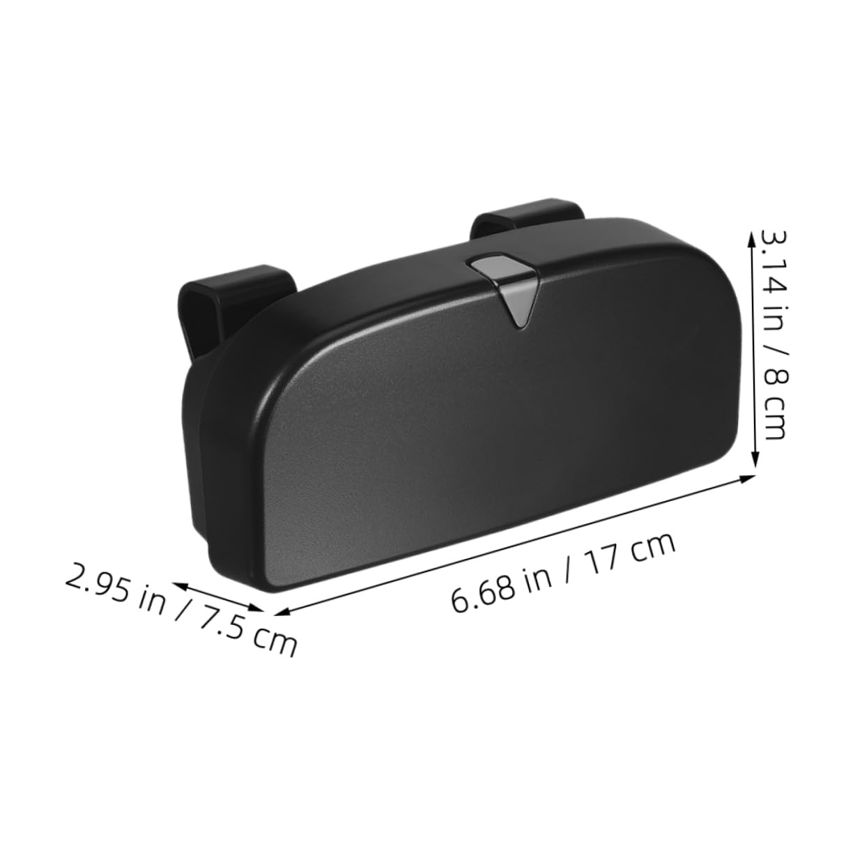 2 pièces Étui à Lunettes Auto Organisateur de Pare Soleil pour Lunettes de Soleil Vue Boîte de Rangement Rigide à Fixation Rapide sur Visor Accessoire Multifonctionnel pour