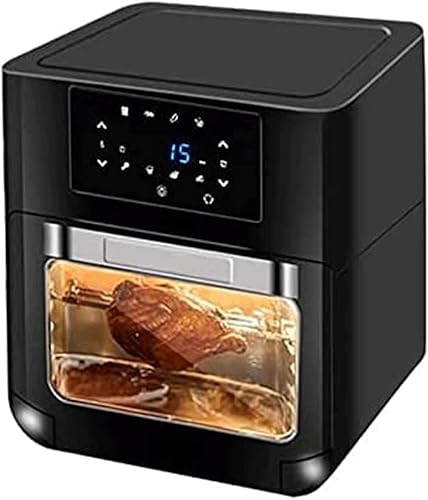 Freidora de aire caliente con pantalla táctil digital de 1700 vatios sin aceite, cocina saludable para calentamiento rápido y uniforme, 6 preajustes