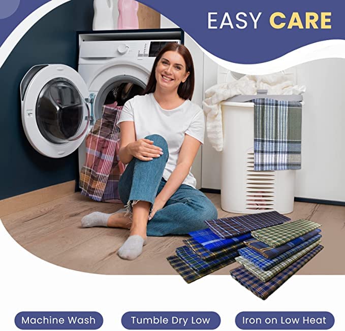 Handloom 100% Pure Cotton Checked Lungi/Dhoti/Sarong/Wrap/Beach Wear for Mens4