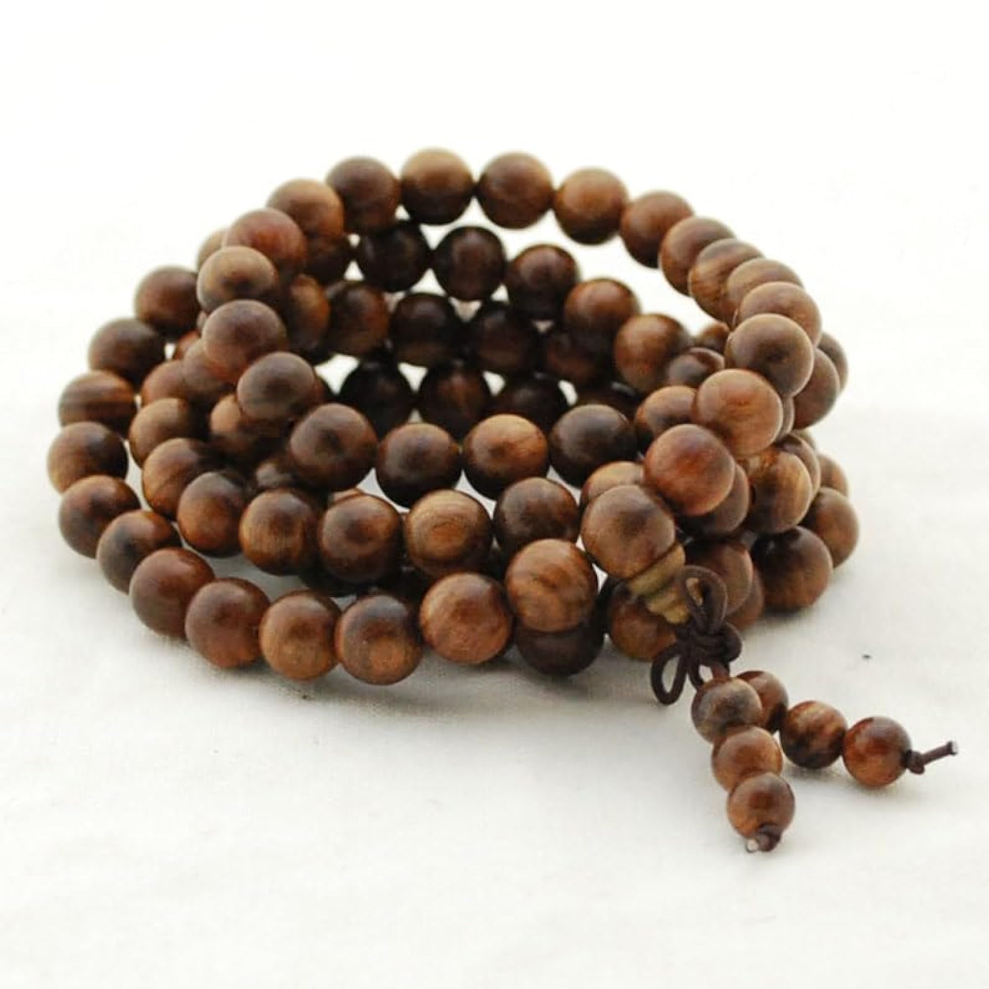Natural Rosewood 6MM Round Beaded Handmade Prayer Mala Necklace