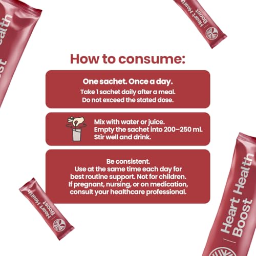 Image of Heart Health Boost | L-Arginine, L-Citrulline Malate, Beetroot & Garlic Extract | Supports Healthy Circulation, Vitality & Energy | With Liposomal Vitamin C & Glutathione Antioxidant Formula | 30 Sachets