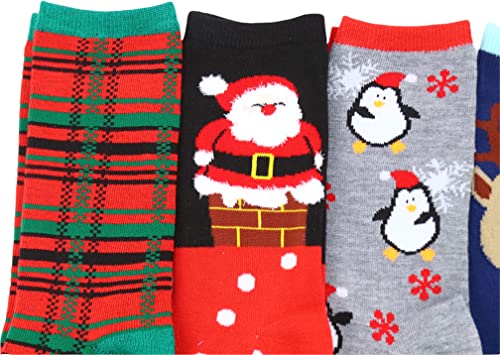 Image of ToBeInStyle Women's Pack of 6 or 12 Fashion Printed Crew Socks