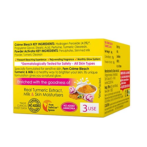 Image of Fem Turmeric Herbal Fairness Creme Bleach, 8 Gm