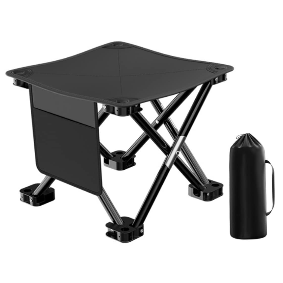 Tabouret de camping pliant XL robuste et étanche avec sac fourni