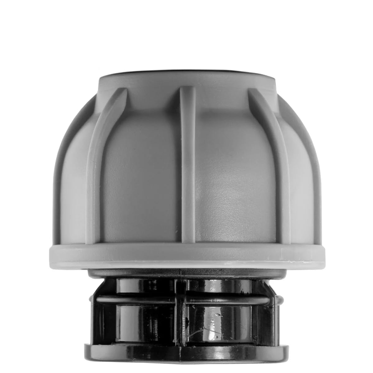 Soladirect Black Mdpe Compression Fitting Pn10 - Stop End 32Mm - Durable Pipe Connector For Water Supply And Irrigation Systems