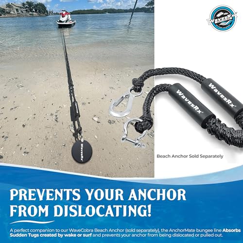 AnchorMate Bungee Line 7-25 ft | Anchoring Bungee Ropes for Boats, PWCs & Kayaks | Absorbs Shocks from Swells & Wind, Prevents Anchor Dislodging | Great for Mooring and Tethering Your Boat or Jet Ski - image 4