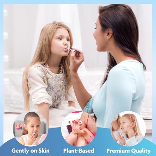 Disney Minnie Mouse - Townley Girl - Juego de maquillaje cosmético para mochila que incluye brillo de labios, esmalte de uñas y accesorios para el cabello para niños y niñas de 3 años o más