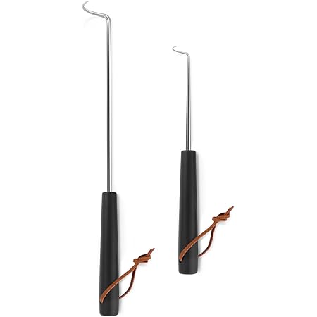 Edelstahl BBQ Fleisch haken Für Outdoor Camping Grill zubehör