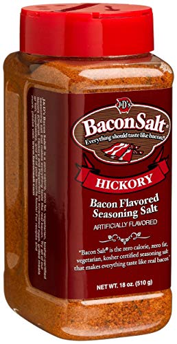 J&D's Bacon Salt, Hickory, Big Pig 16-Ounce Container, Kosher, Vegetarian, Vegan, Bacon Flavored Seasoning Salt image 3