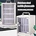 OVOGGPAN Stainless Steel Cell Phone Locker for Classroom valuables Locker Desktop Mobile Phone Organizer Wall-Mounted Cell Phone Locker Box Cell Phone Holder Storage Cabinet(21.5x19x25cm-12Slots)