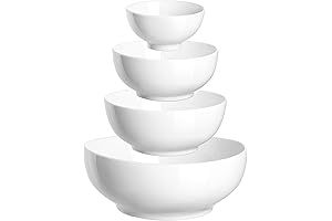 DOWAN White Ceramic Serving Bowls
