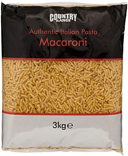 Country Range Italian Macaroni Pasta - 1x3kg Bags
