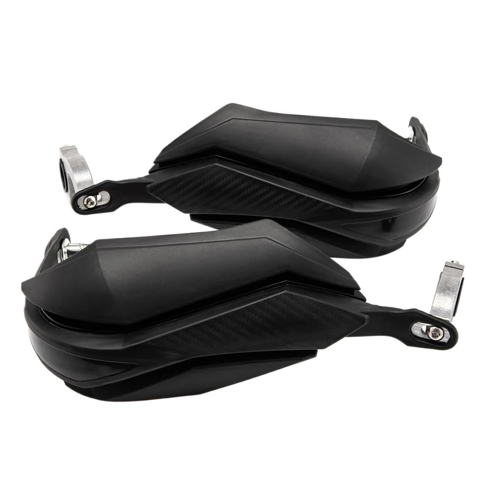 Protège-mains moto universels noirs pour guidon 22mm et 28mm