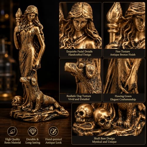Estatua Hecate Diosa Griega de la Magia y Brujería miniatura 5