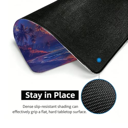 Tapis de bureau gaming cocotiers pour transformer votre espace de travail