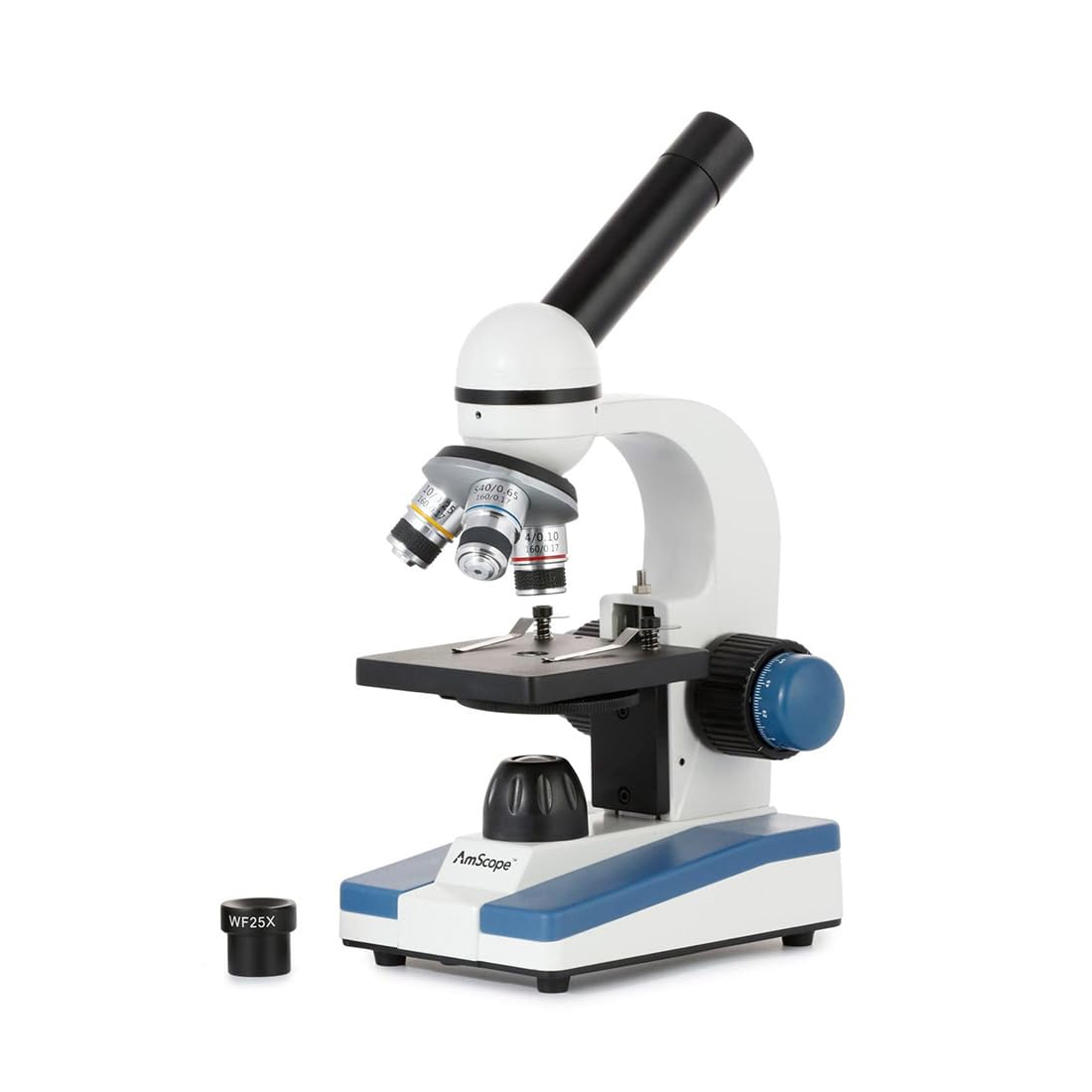 Amazon.co.jp: AmScope 40X-1000X全金属製光学ガラスレンズコードレス