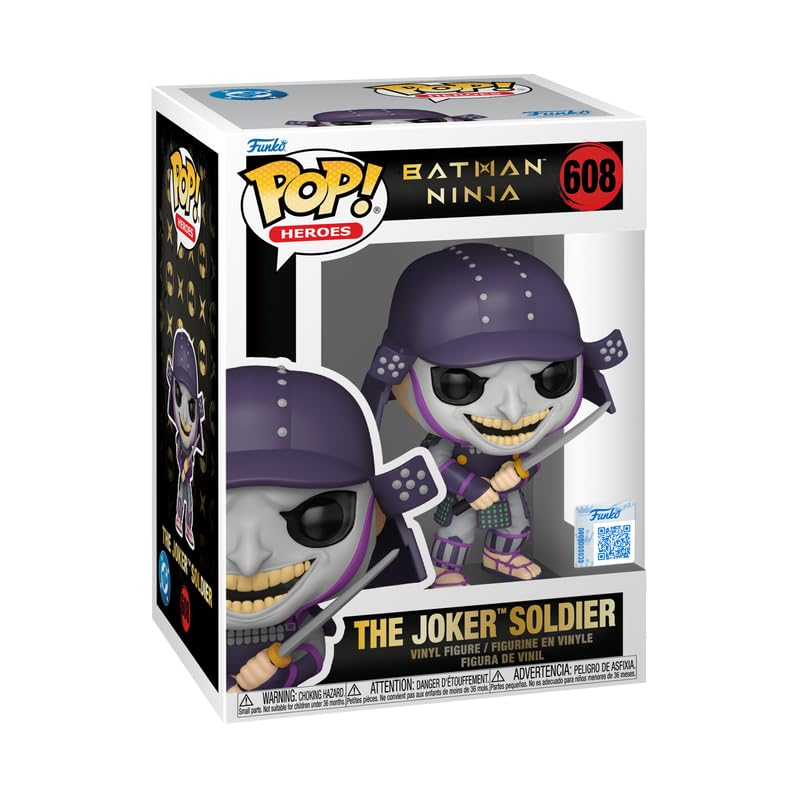 Funko POP! Heroes Figurine en vinyle Batman Ninja The Joker Soldier, collection exclusive #608, 9,6 cm