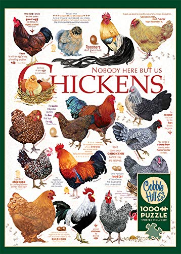 Cobblehill 80120 - Rompecabezas de 1000 piezas con citas de pollo, varios 3