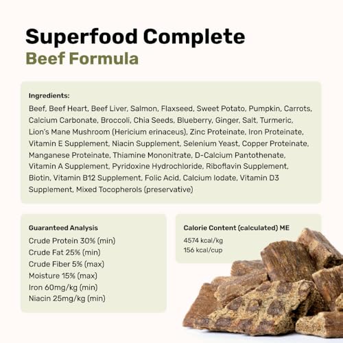 Superfood Complete, Air-Dried Adult Dog Food - High Protein, Zero Fillers, BADLANDS RANCH Superfood Nutrition by Katherine Heigl (680 Grams, Beef) image 8
