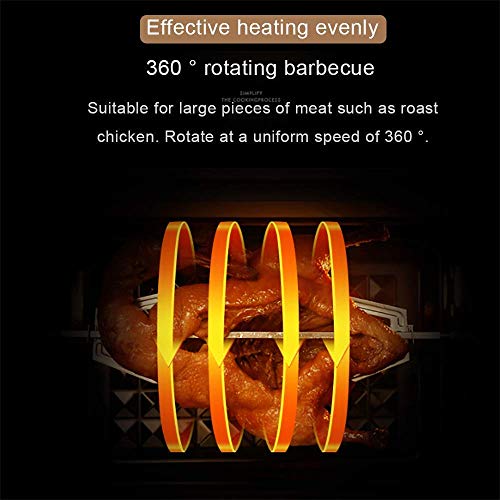 Multifunctionele elektrische keuken oven, desktop mini-oven, emaille voering, veilig en gemakkelijk schoon te maken, onafhankelijke temperatuurregeling - Afbeelding 7