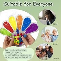 GYsomer Color Sorting Sensory Toys, Fine Motor Skills Toys for Toddlers, Montessori Toys Preschool Learning Activitie, Sensory Activity Toy for Kids 3+ and Adults — image 4