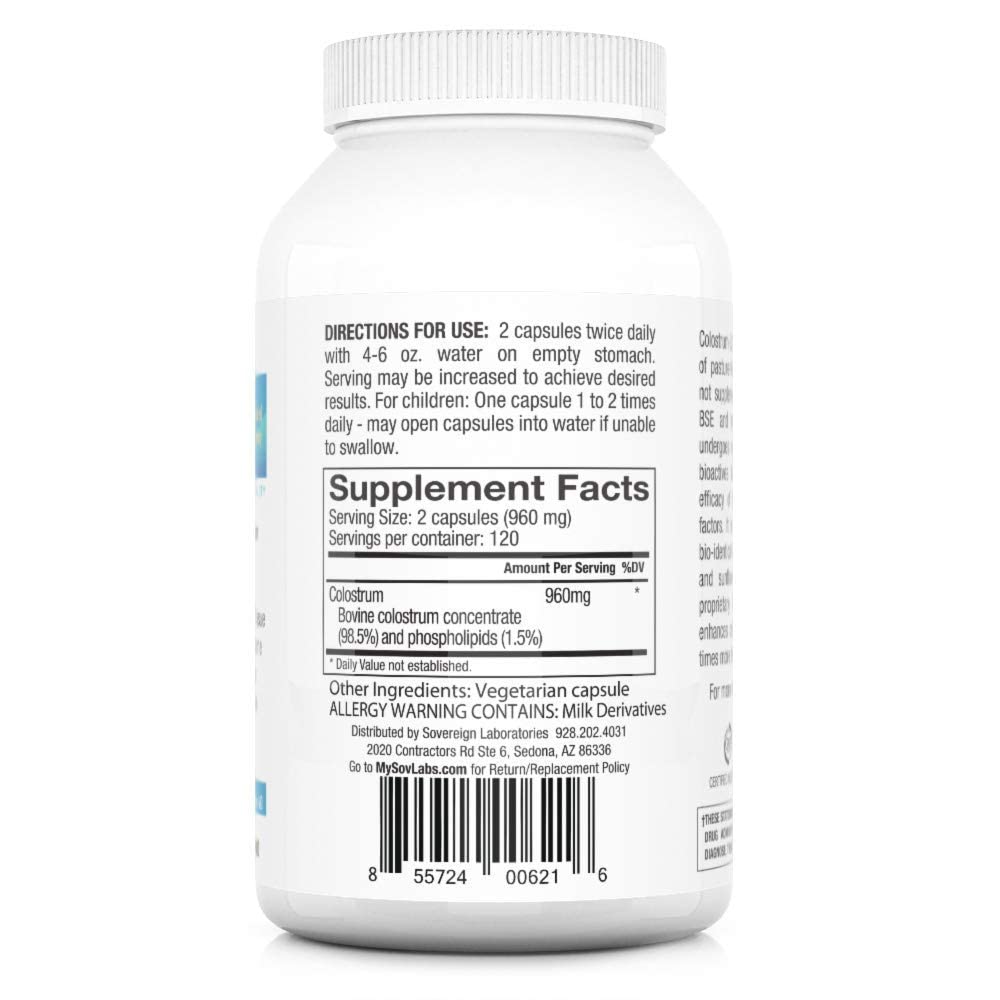 Colostrum-LD Capsules Colostrum with Liposomal Delivery - High Absorption - 240 Capsules