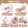 6 in 1 Foldable Baby Walker, Activity Baby Walker-Baby Bouncer, Rocker, Activity Center,Push Walker,Detachable Trampoline Mat, Adjustable Speed Rear Wheels and Height,Music & Lights,Ages 6-18 Months #4