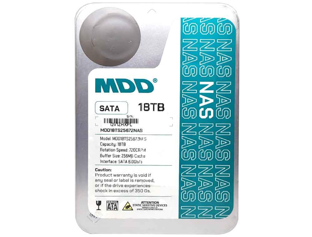 MDD 2018 MDD18TS25672NAS 18TB 7200 RPM 256MB Cache SATA 6.0Gb/s 3.5'' Internal NAS Hard Drive - 5 Years Warranty (Renewed)