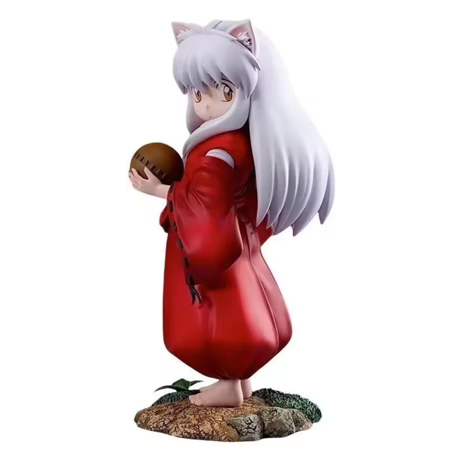 Anime Inuysha Figures - Inuyasha Kagome Higurashi Sesshomaru Kikyo Miroku Collectible Statues for InuYasha Anime Manga Series Fans (Inuyasha Young 16cm)