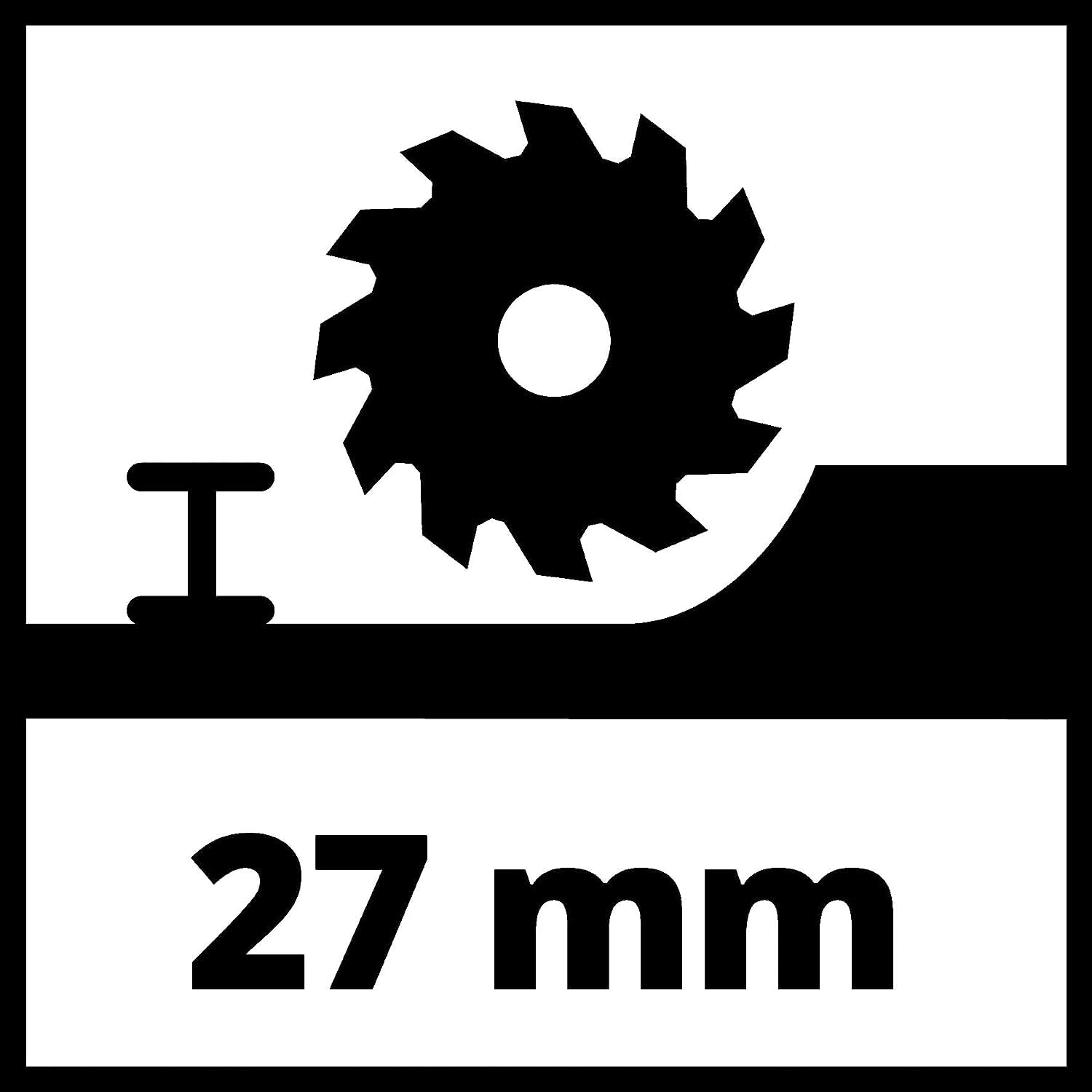 Einhell Mini scie circulaire électriqueTC-CS 89 | 600 W | Ø 89 mm | profondeur 27 mm | réglage sans outil | blocage broche | 1 lame