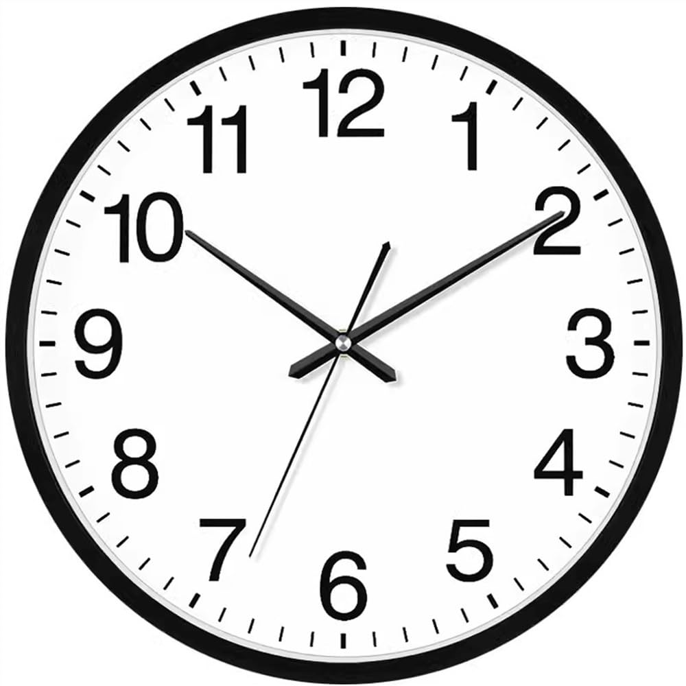 FbqLhe1ahh Office Living Room Hanging Clock, Creative and Personalized Quartz, Suitable for Rooms and Offices Decorative