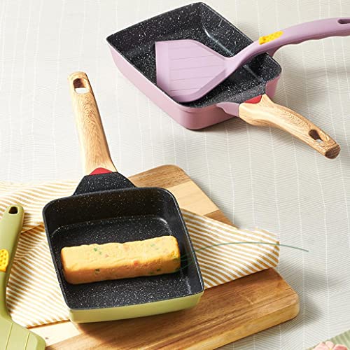 Image of Frying Pan Ham Pancake Burger Maker Smokeless Gas Stove Cooktop Safe Green|Home & Garden|Home & Garden|Home & Garden|1 Piece Omelette Pan